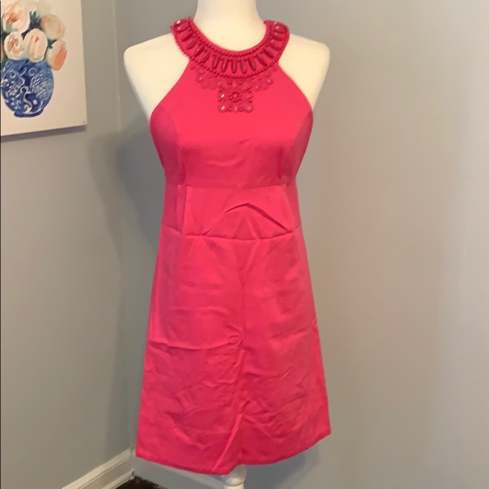 INC International Concepts Hot Pink Beaded Dress 2